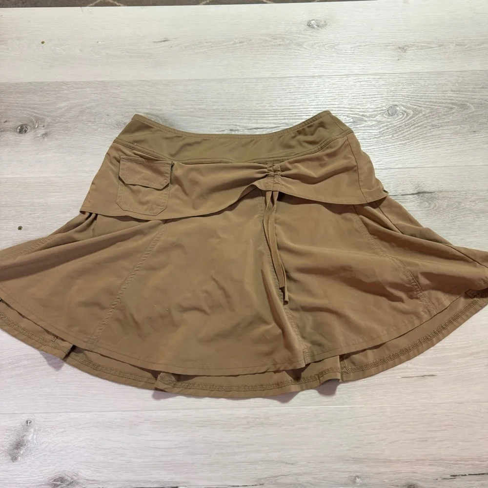 Athleta Y2K Wherever Low Rise Utility Skort, Tan, Size 2P